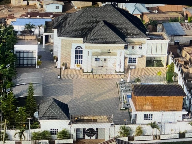 Abu Trica's mansion in Accra — subject to FBI seizure